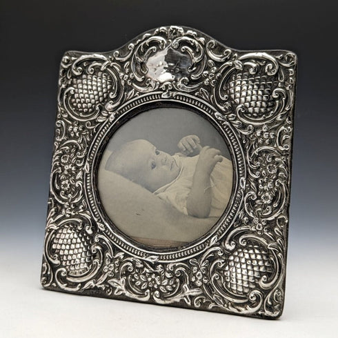 1906 British Antique Pure Silver (925 Silver) Frame Photo Frame/Portrait SAMUEL M LEVI